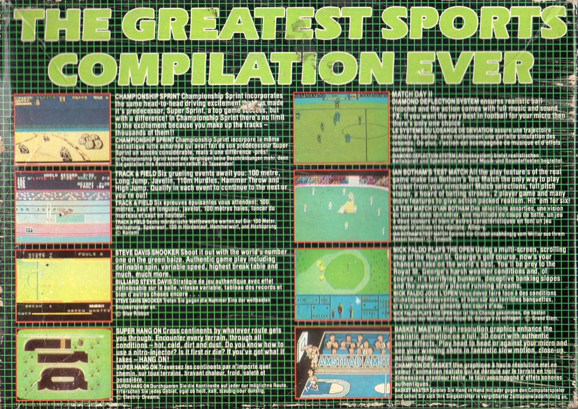 Game Set and Match 2 cover or packaging material MobyGames