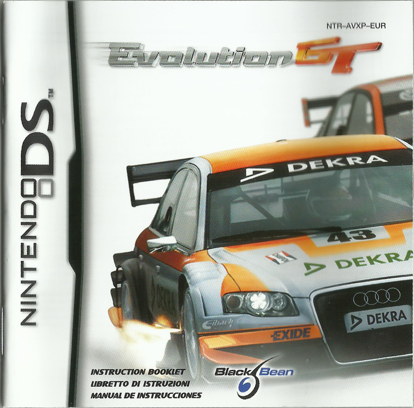 Manual for Corvette Evolution GT (Nintendo DS): Front