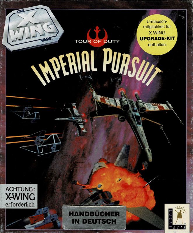 Front Cover for Star Wars: X-Wing - Imperial Pursuit (DOS) (1st German Alternate Release (Game in English, Manual in German))