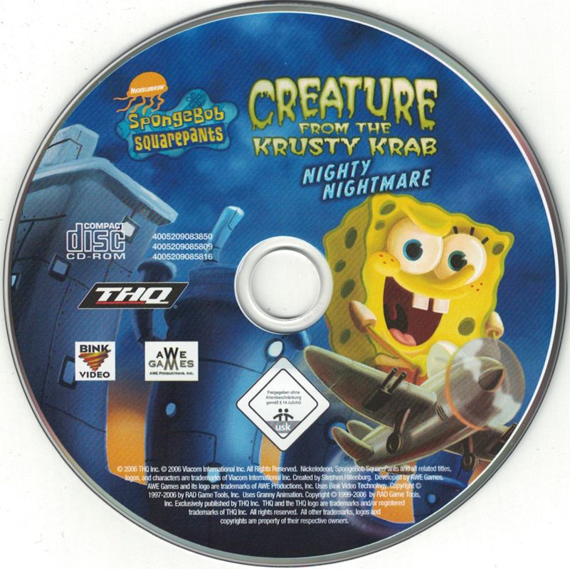 Spongebob Squarepants: Nighty Nightmare cover or packaging material ...