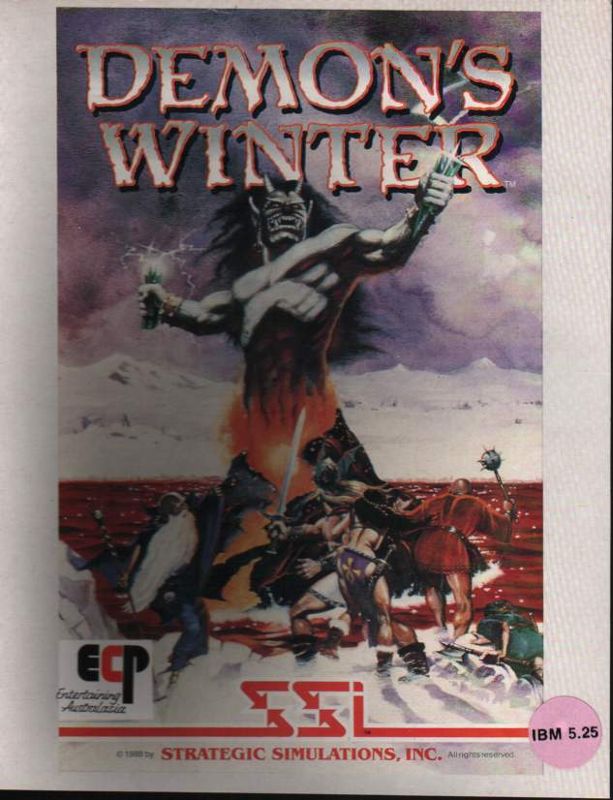 Front Cover for Demon's Winter (DOS)