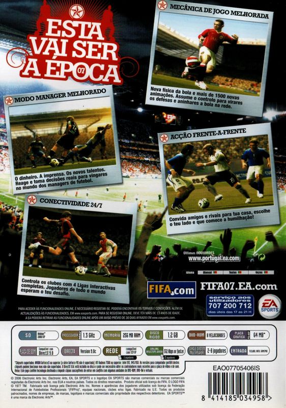 Fifa Soccer 07 Cover Or Packaging Material Mobygames