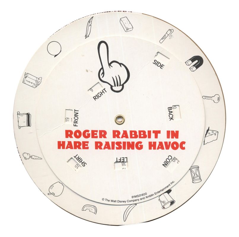 Extras for Hare Raising Havoc (DOS): Codewheel