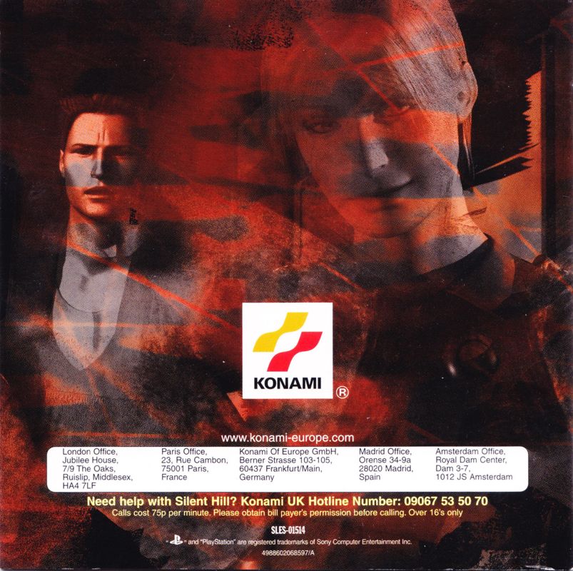 Silent Hill cover or packaging material MobyGames