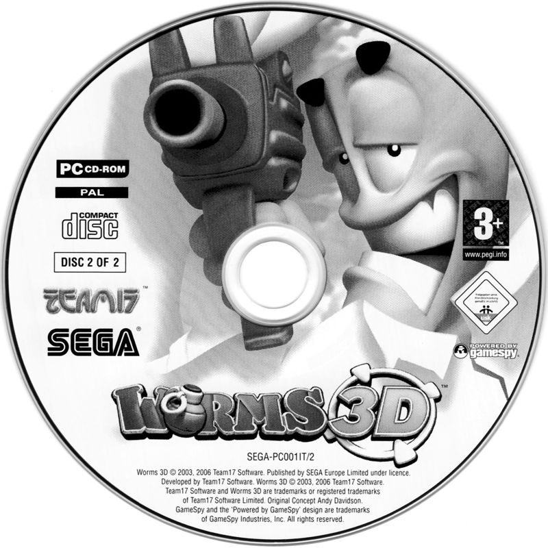 Media for Worms 3D (Windows): Disc 2