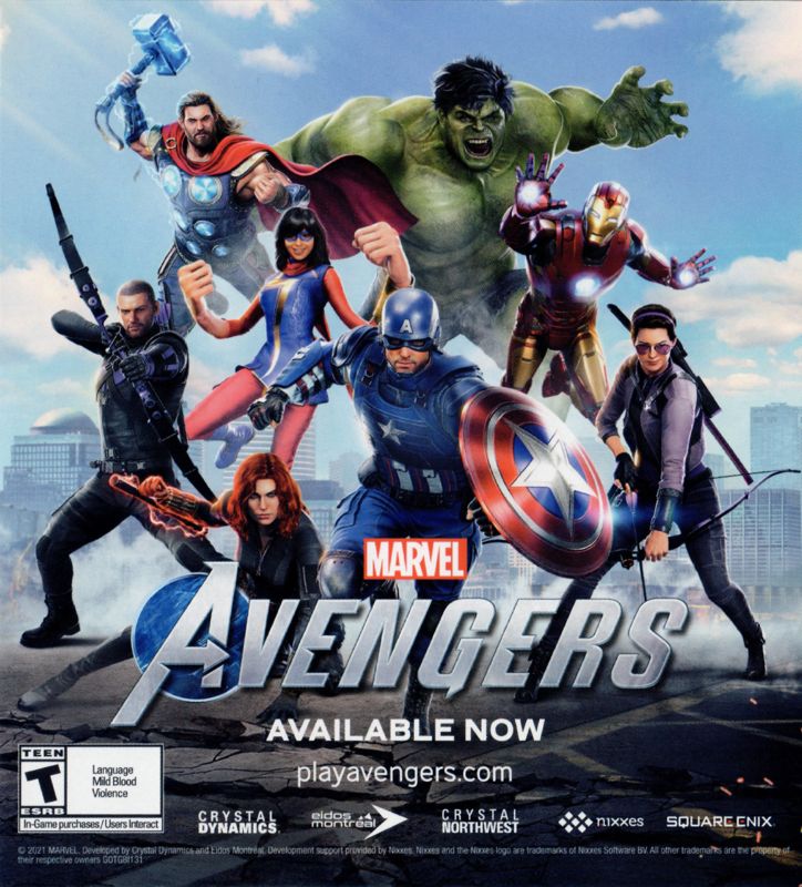 Advertisement for Marvel Guardians of the Galaxy (PlayStation 4): Avengers Ad (English)