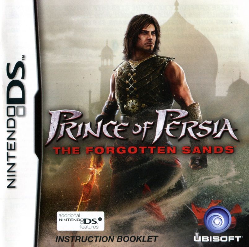 Manual for Prince of Persia: The Forgotten Sands (Nintendo DS): Front