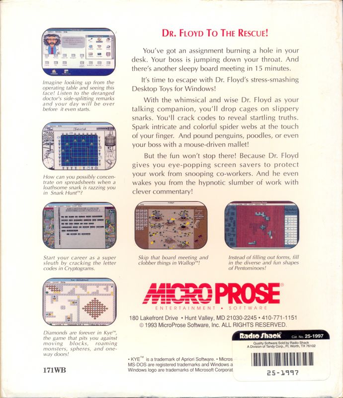 MicroProse Entertainment Pack Vol 1 Dr Floyd's Desktop Toys cover or
