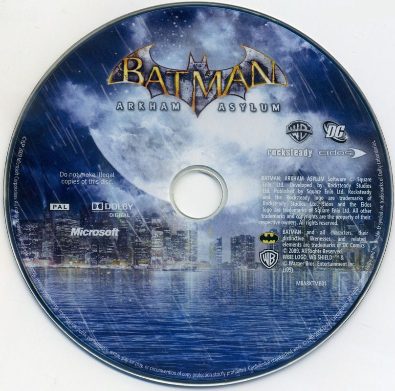 Media for Batman: Arkham Asylum (Windows)