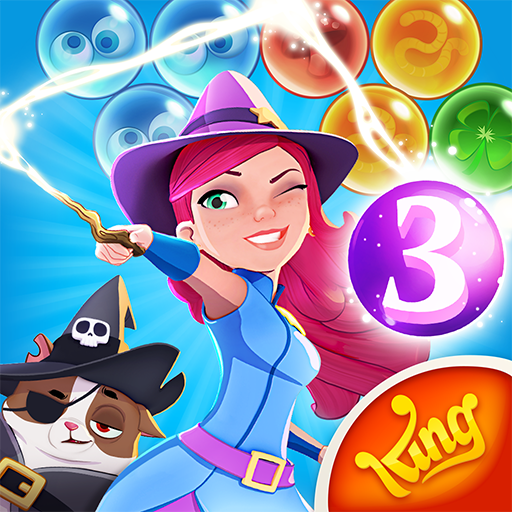 Front Cover for Bubble Witch 3 Saga (Android) (Google Play release): 2022 version