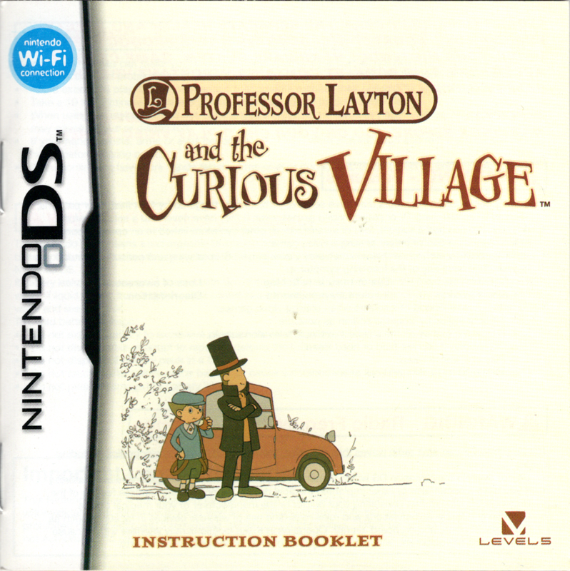 Manual for Professor Layton and the Curious Village (Nintendo DS): Front