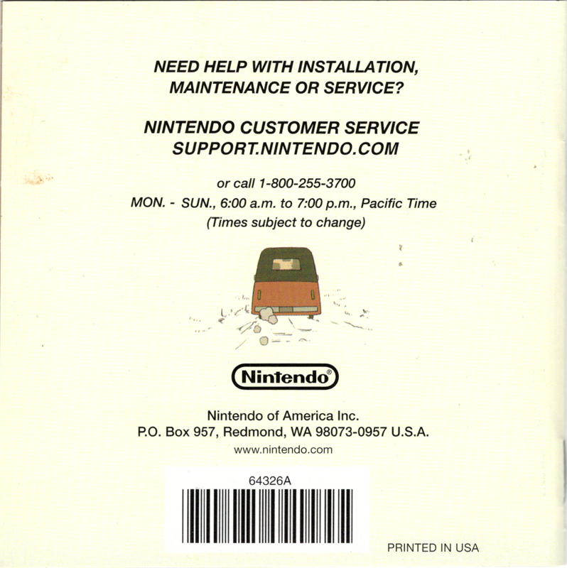 Manual for Professor Layton and the Curious Village (Nintendo DS): Back
