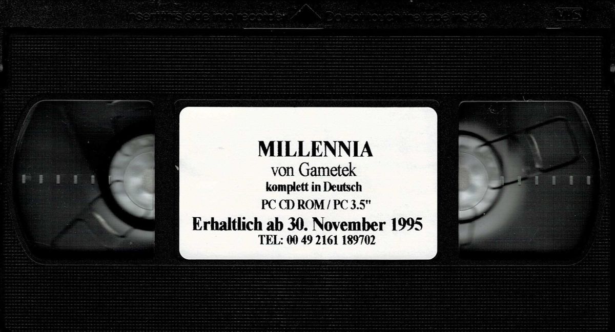 Extras for Millennia: Altered Destinies (DOS) (Promotional Version): Video Casette - Front