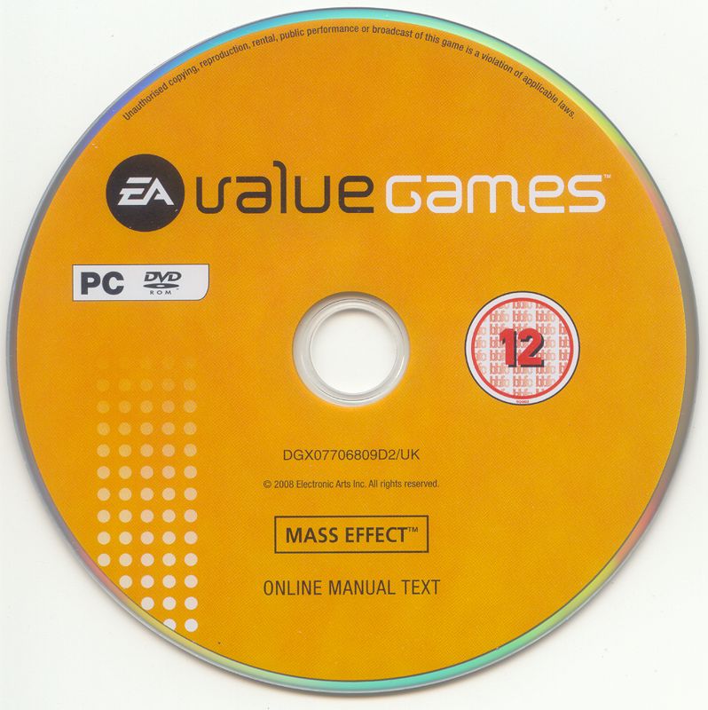 Media for Mass Effect (Windows) (EA Value Games release): Disc 2
