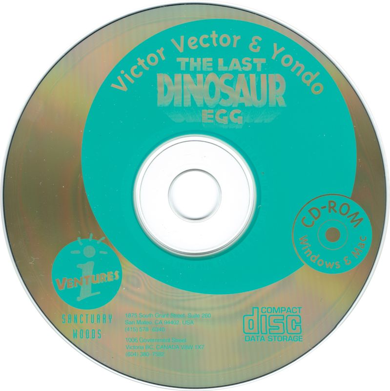 Media for The Awesome Adventures of Victor Vector & Yondo: The Last Dinosaur Egg (Macintosh and Windows 16-bit)