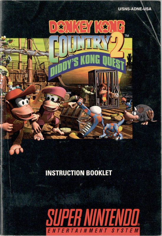 Manual for Donkey Kong Country 2: Diddy's Kong Quest (SNES): Front