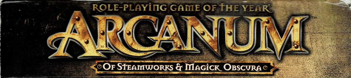 Spine/Sides for Arcanum: Of Steamworks & Magick Obscura (Windows) (Re-release): Top
