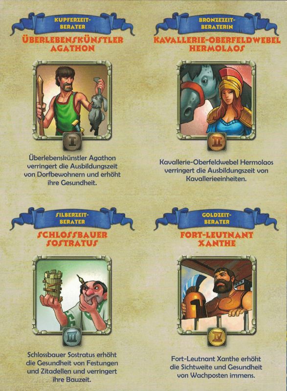 Extras for Age of Empires Online (Windows): Advisors Cards - Front