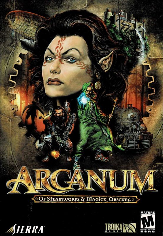 Manual for Arcanum: Of Steamworks & Magick Obscura (Windows) (Re-release): Front