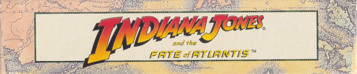 Spine/Sides for Indiana Jones and the Fate of Atlantis (DOS) (3.5" disk release - includes a hint book and poster): Top