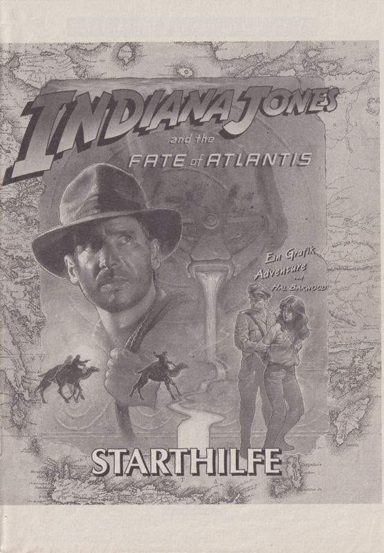 Other for Indiana Jones and the Fate of Atlantis (DOS) (3.5" disk release - includes a hint book and poster): Hintbook Front