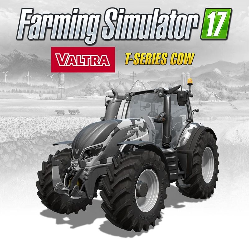Front Cover for Farming Simulator 17: Valtra T-Series Cow (PlayStation 4) (download release)