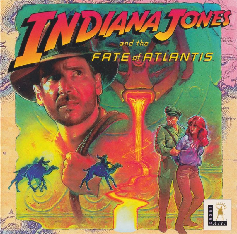 Other for Indiana Jones and the Fate of Atlantis (DOS) (CD-ROM version): Jewel Case - Cover