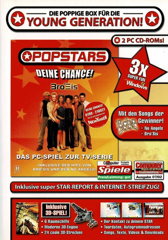 Front Cover for Popstars: Deine Chance (Windows) (Budget release)