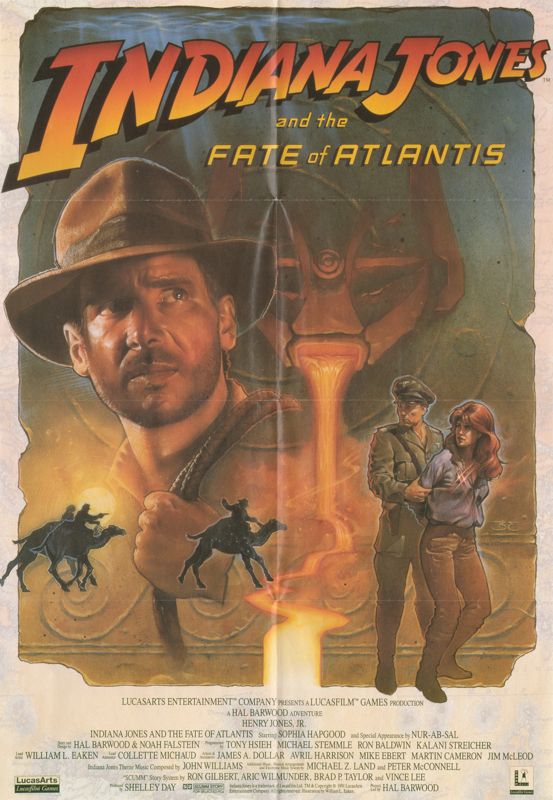 Other for Indiana Jones and the Fate of Atlantis (DOS) (3.5" disk release - includes a hint book and poster): Poster