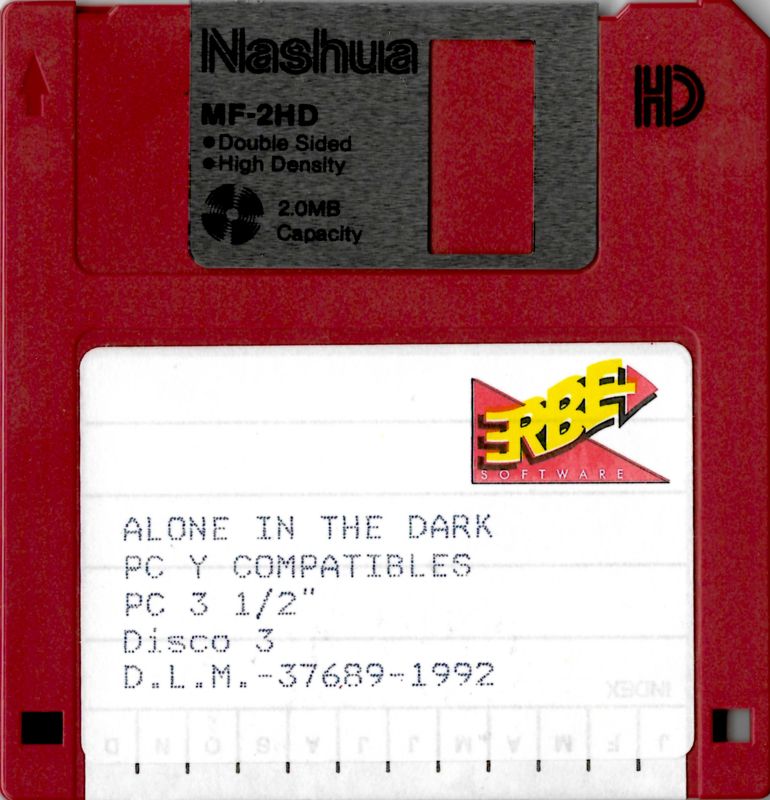 Media for Alone in the Dark (DOS): Disk 3