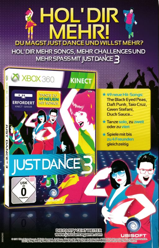 Advertisement for Just Dance: Kids 2 (Xbox 360)