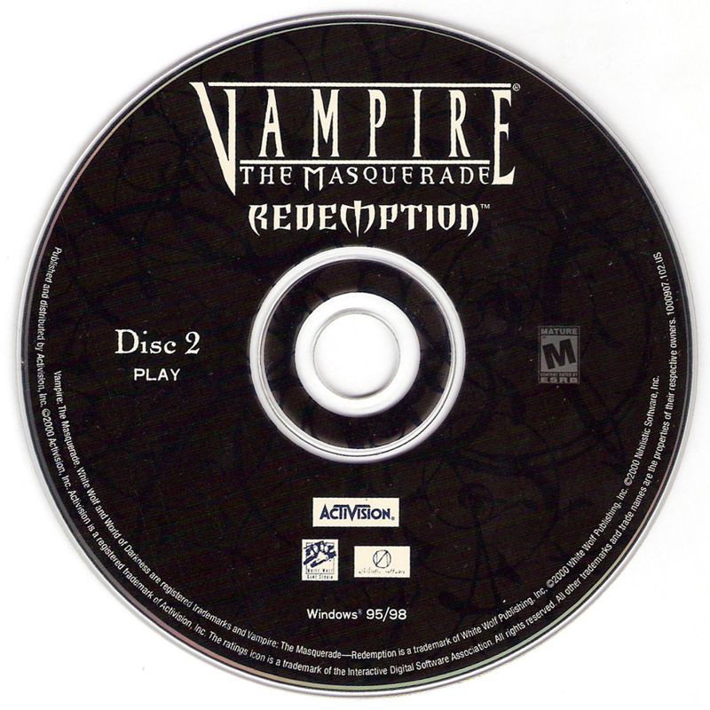 Media for Vampire: The Masquerade - Redemption (Windows): Play Disc