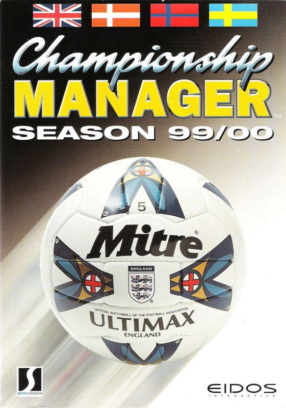 Manual for Championship Manager: Season 99/00 (Windows): Front