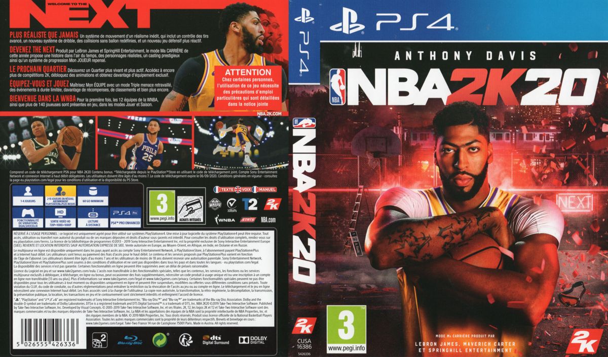 NBA 2K20 cover or packaging material - MobyGames