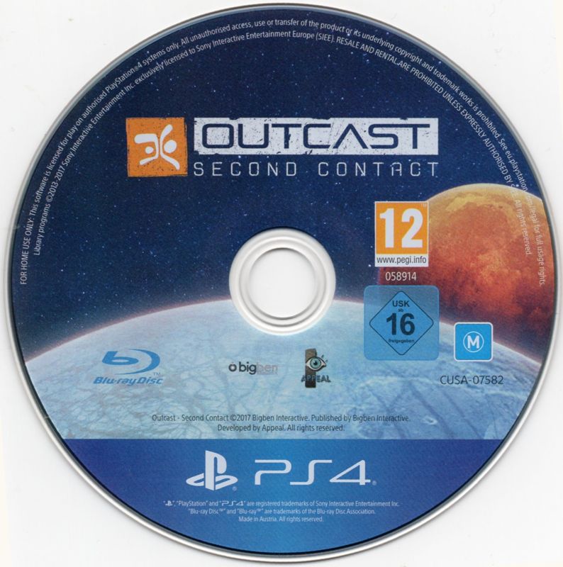 Media for Outcast: Second Contact (PlayStation 4)