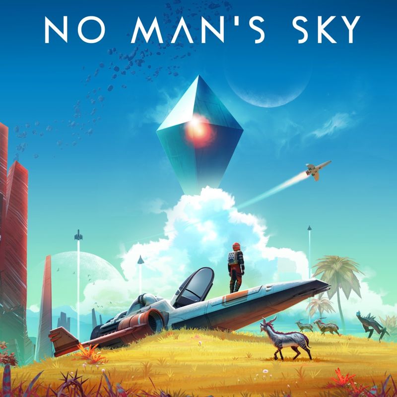 Front Cover for No Man's Sky (PlayStation 4) (PSN release): 2nd version (post Atlas Rises update)