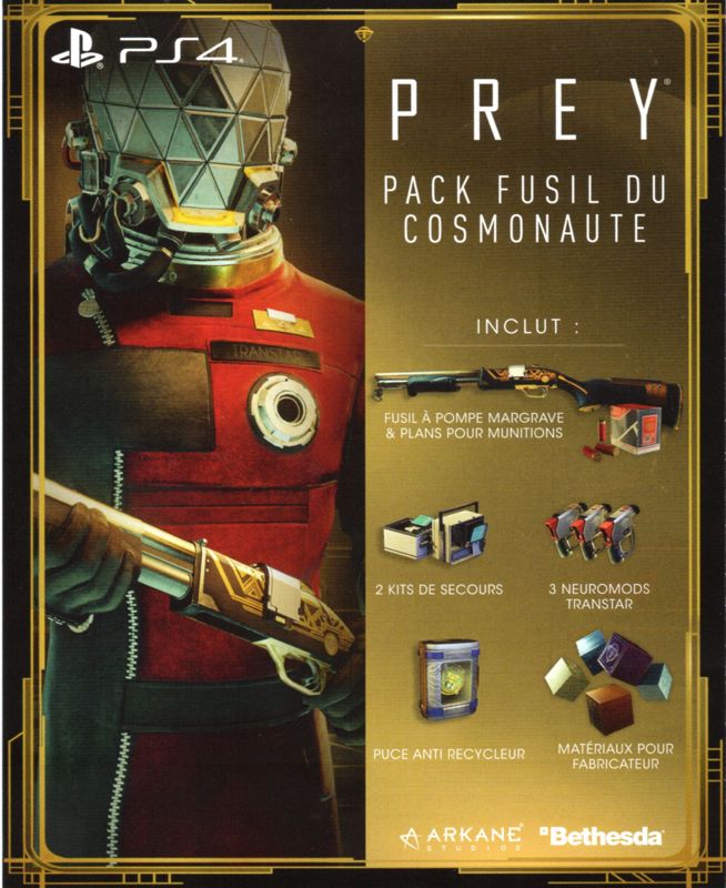 Extras for Prey (PlayStation 4): DLC Flyer - Front