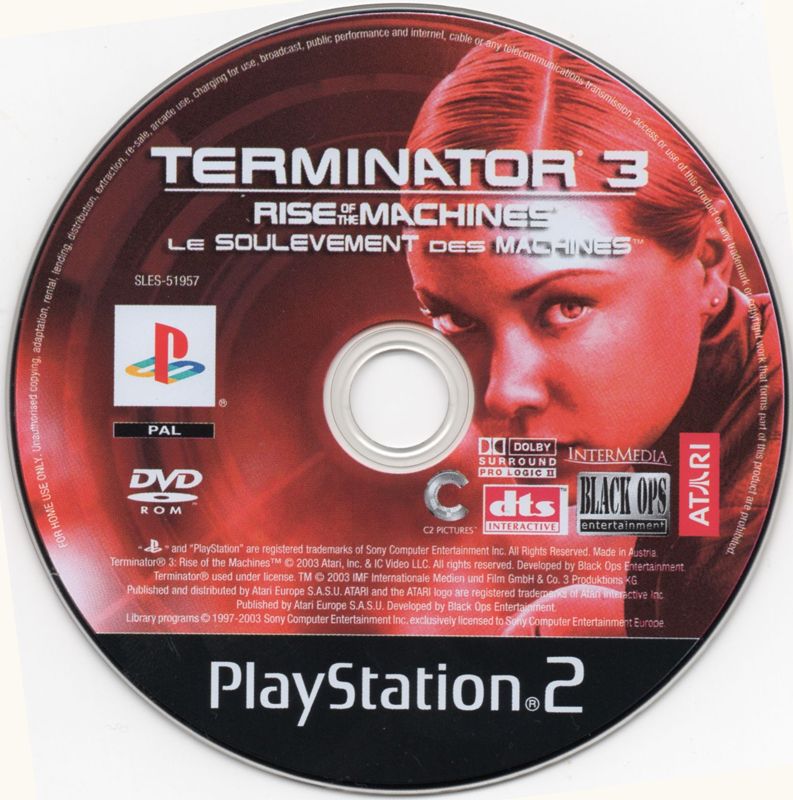 Media for Terminator 3: Rise of the Machines (PlayStation 2)