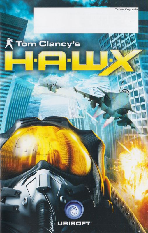 Manual for Tom Clancy's H.A.W.X (Windows): Front (22-page)