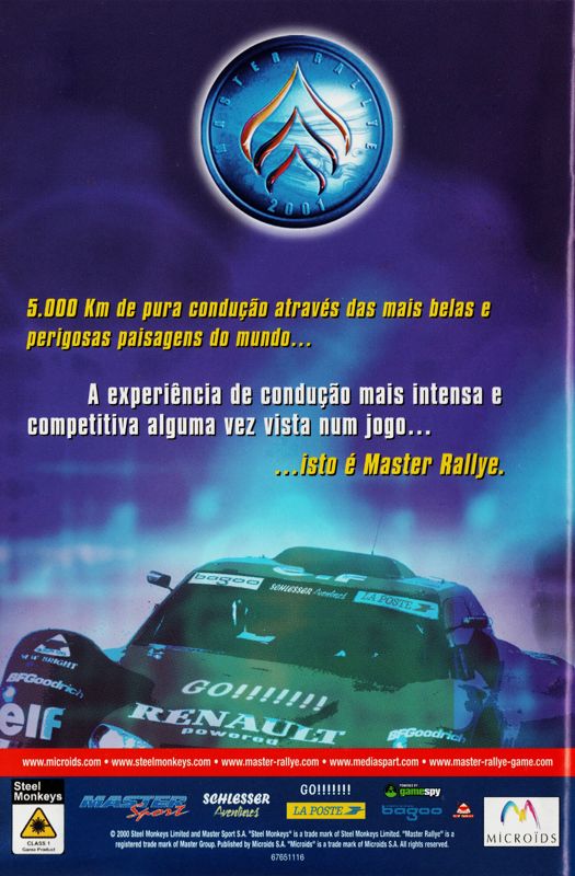 Master Rallye cover or packaging material - MobyGames