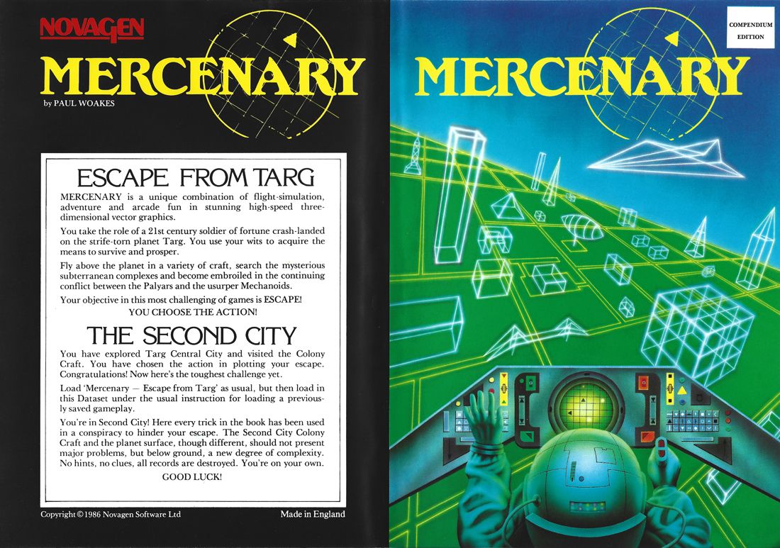 Other for Mercenary: Compendium Edition (Atari ST): Plastic case - full