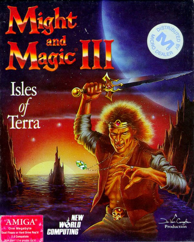 Front Cover for Might and Magic III: Isles of Terra (Amiga)