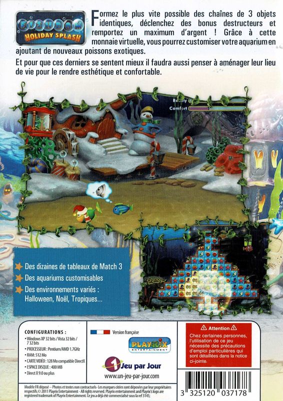 Back Cover for Fishdom: Holiday Edition (Windows)