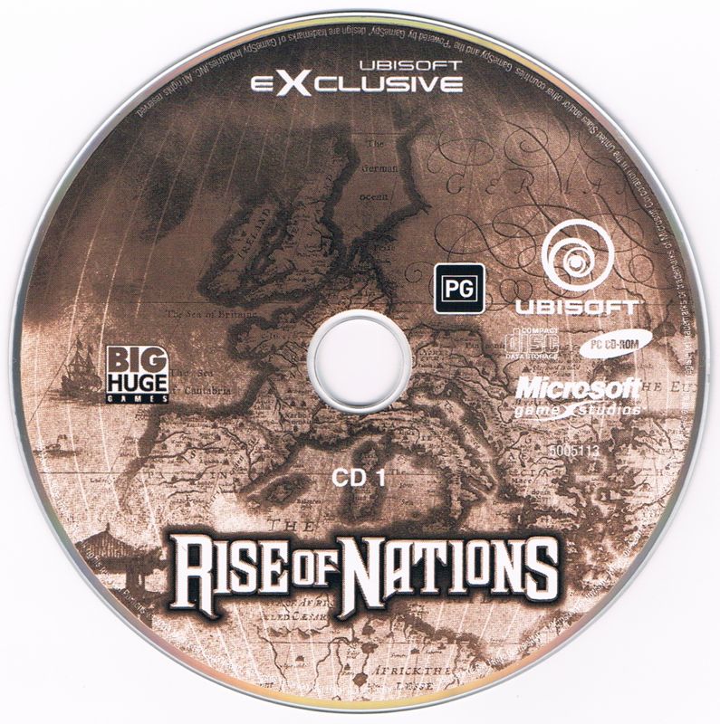 Media for Rise of Nations: Gold Edition (Windows) (Ubisoft eXclusive release): <i>Rise of Nations</i> disc