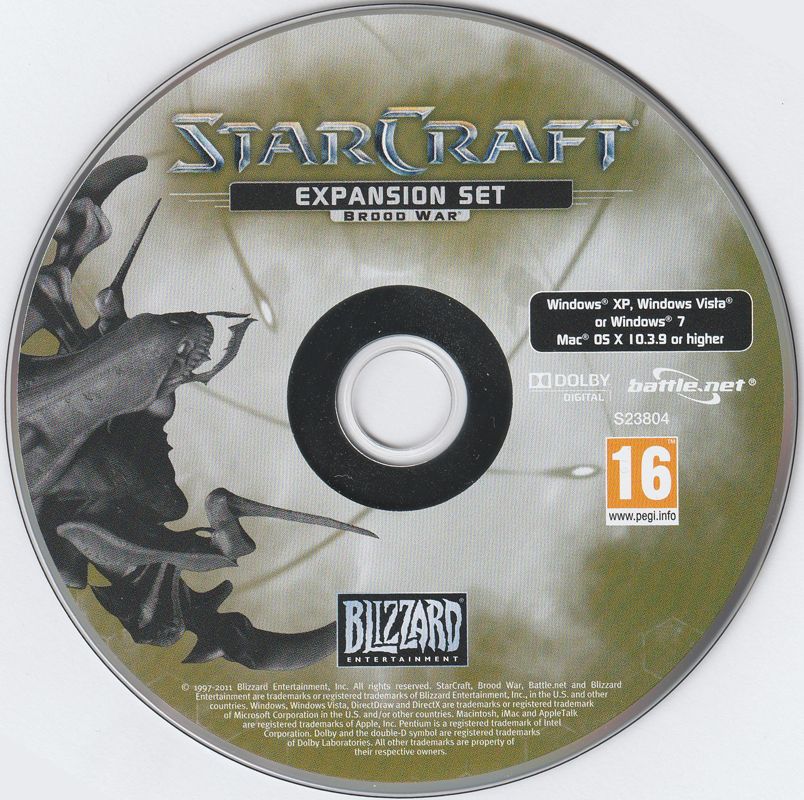 Media for StarCraft: Anthology (Macintosh and Windows) (2011 general European release): StarCraft: Brood War