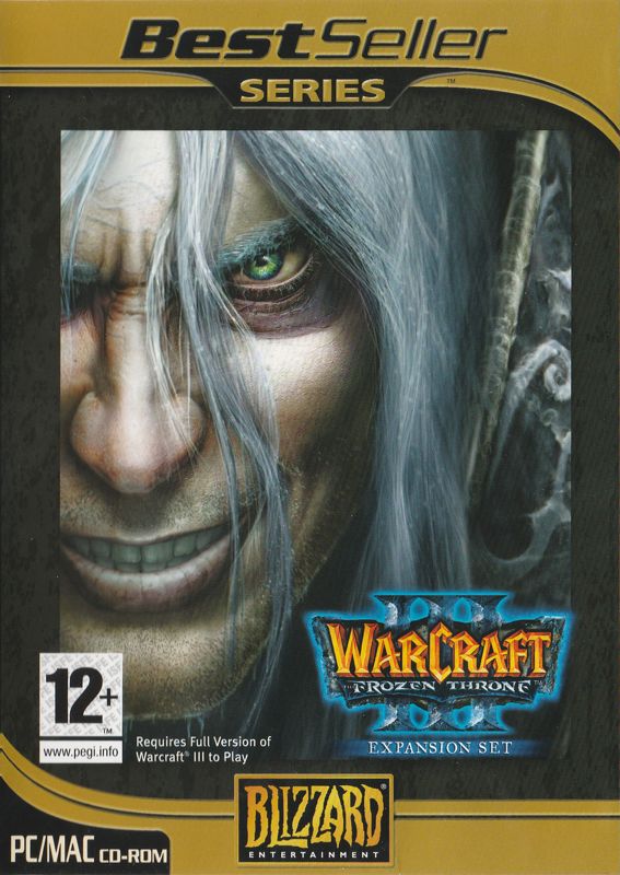 Front Cover for WarCraft III: The Frozen Throne (Macintosh and Windows) (BestSeller Series release (2005; includes patch 1.18a))