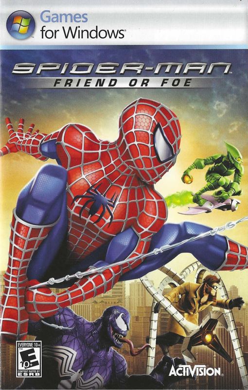 Spider Man Friend Or Foe Cover Or Packaging Material MobyGames