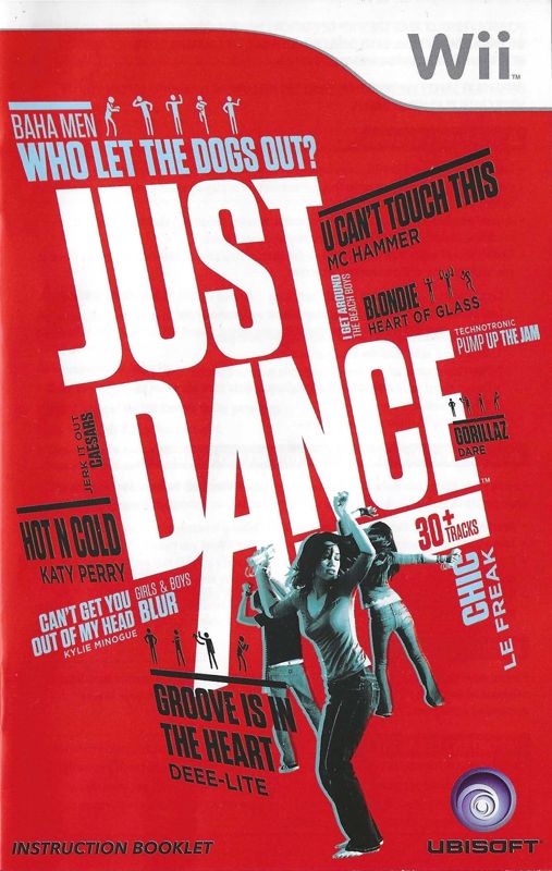 Manual for Just Dance (Wii): Front