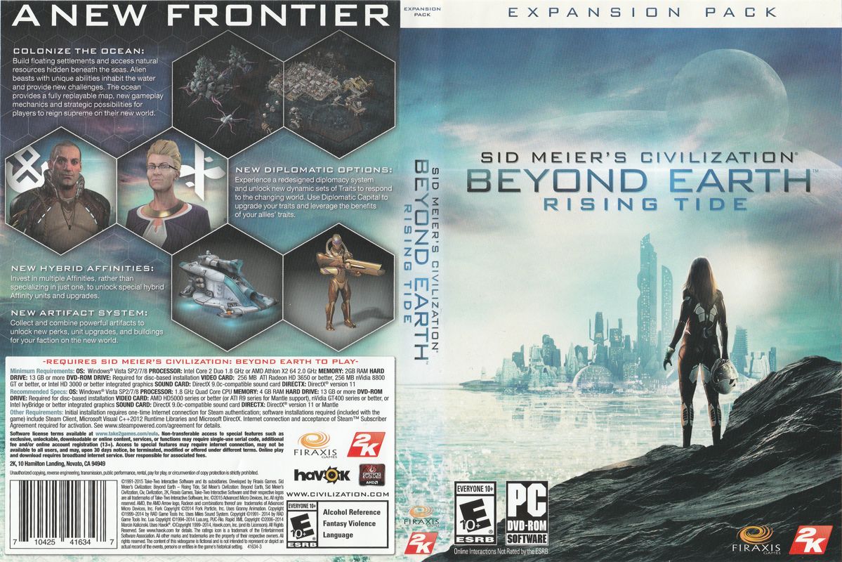Full Cover for Sid Meier's Civilization: Beyond Earth - Rising Tide (Windows)