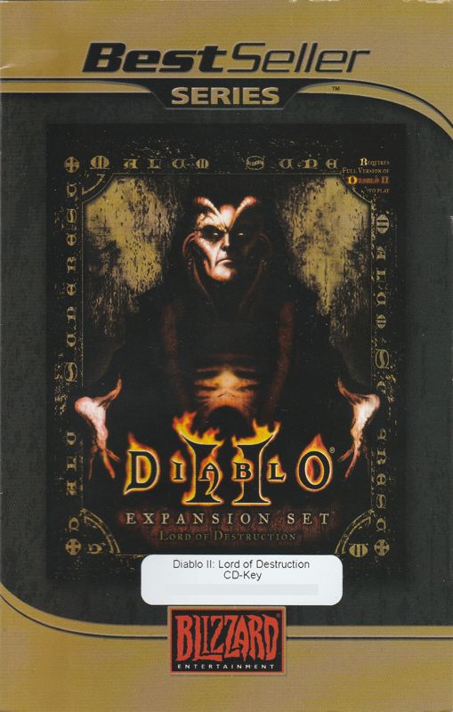 Manual for Diablo II: Lord of Destruction (Macintosh and Windows) (BestSeller Series release (2003)): Front